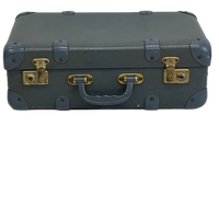 Blauwe Vintage Koffer Brocante Suitcase