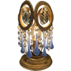2 Beschikbaar Vintage Teardrop Tafellampjes Kristal thumbnail 1