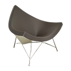 Iconische Vitra Coconut Chair – Modernistisch Design In Grijs Leer thumbnail 1