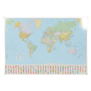 Officenow Wereldkaart, 142 X 98 Cm