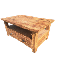 Robuuste Teakhouten Salontafel, Tv Meubel