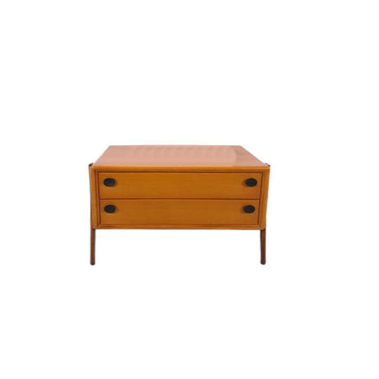 Teak Fineer Dressoir Met Lades Uit Zweden 1
