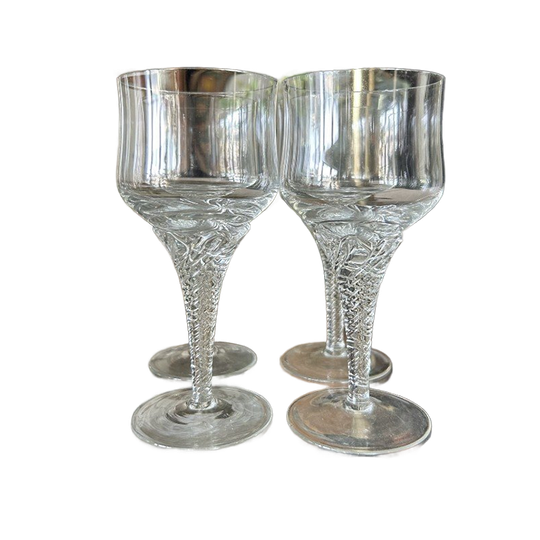 Likeurglazen Set Bohemia Crystal Vintage 1