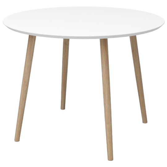 Sofacompany | Allie Eettafel, Zeepeikenhout, Wit 1