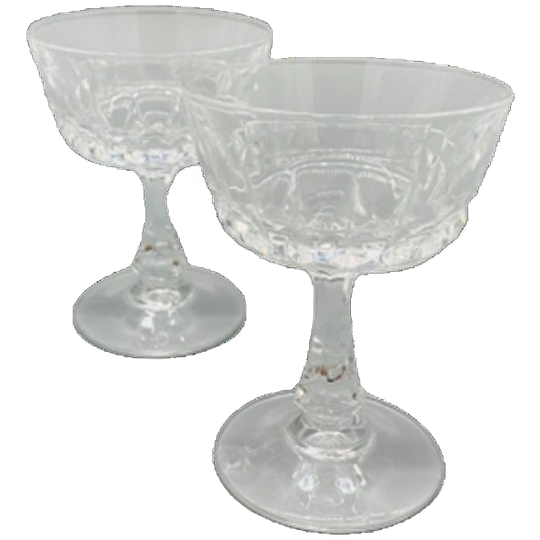 Vintage Dynasty Coupes Geslepen Kristal 2 Stuks 1