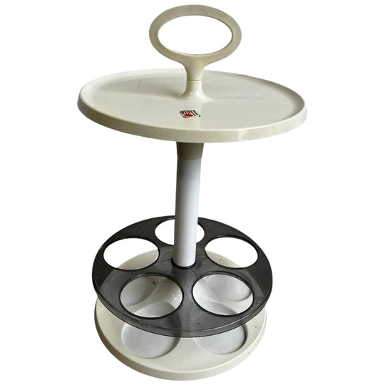 Vintage Space Age Ronde Sidetable / Bijzettafel Flair 1