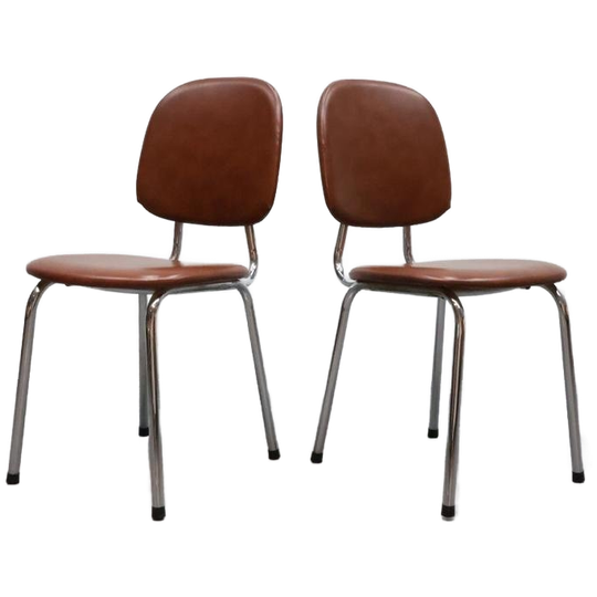 Set Van 2 Vintage Buisframe Stoelen 1