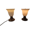 Paar Albast Lampen Van La Milagrosa thumbnail 1