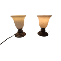 Paar Albast Lampen Van La Milagrosa