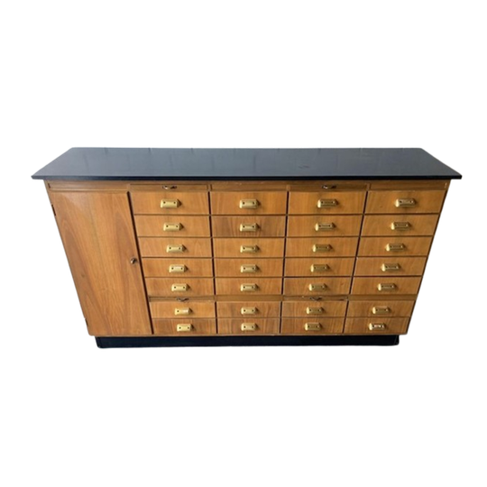 Vintage Mid-century Apotheekkast,apothekerskast,ladenkast 1