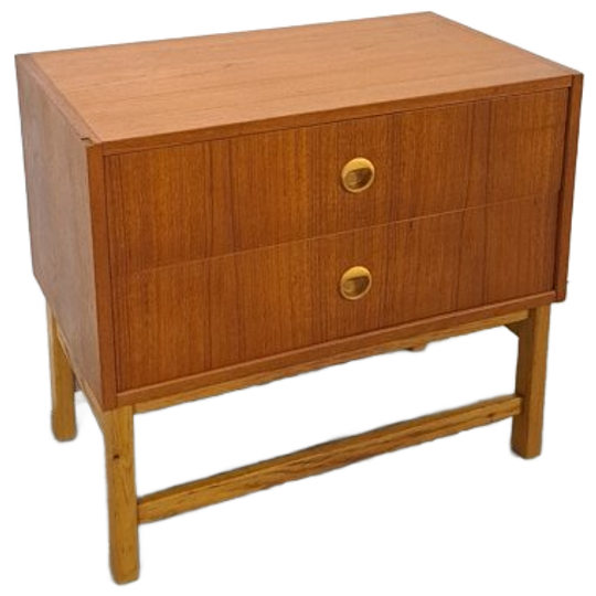 Klein Teak Ladekastje Uit Zweden 1