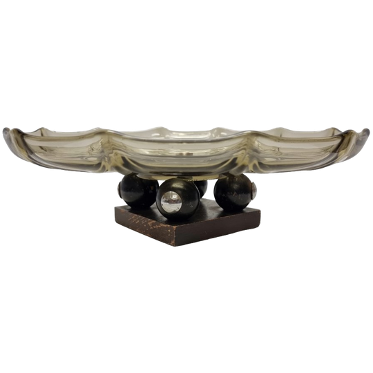 Art Deco Schaal Op Voet 1