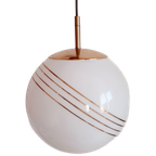 Vintage Bollamp Wit | Vintage Schoollamp | Lakro Lamp thumbnail 1