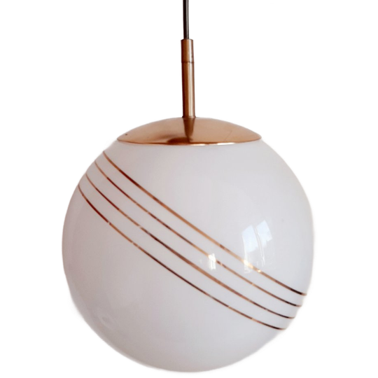 Vintage Bollamp Wit | Vintage Schoollamp | Lakro Lamp 1