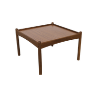 Vintage Salontafel Teak 1960 Omkeerbaar Blad