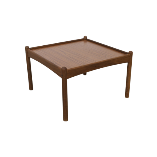 Vintage Salontafel Teak 1960 Omkeerbaar Blad 1