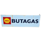 Dubbelzijdig Emaille Reclamebord Van Shell️⛽️ thumbnail 1