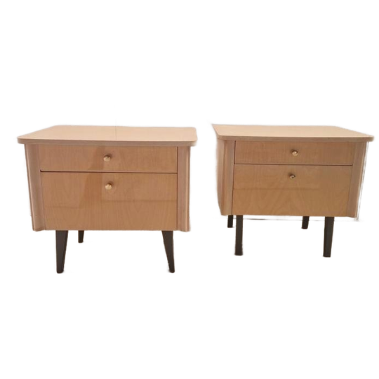 Vintage Nachtkastjes Jaren 60 Design. 1