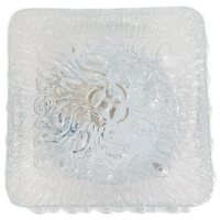 Vintage Plafondlamp Vierkant Glas