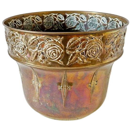 G Bredemeyer Hilversum Art Nouveau Bloempot Antieke Pot 1