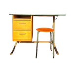 Vintage Bureau, Leraren Lessenaar, Desk, Formica Blad thumbnail 1