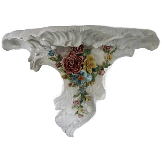 Vintage Keramiek Wandconsole "bassano". 1