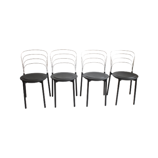 Postmodern Dining Chairs By Giuseppe Raimondi For Tetide 1987, Set Of Four. 1