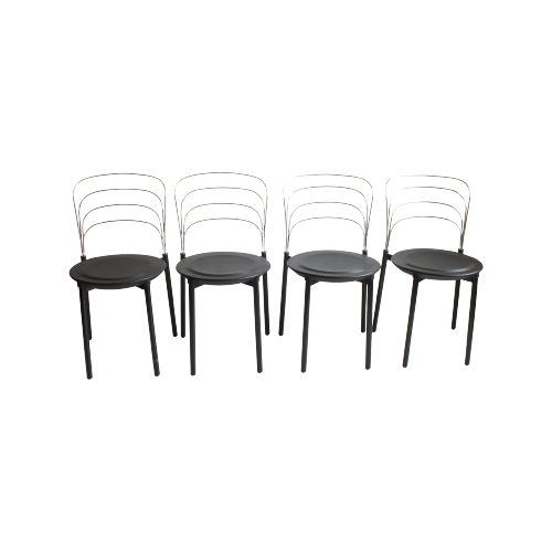Postmodern Dining Chairs By Giuseppe Raimondi For Tetide 1987, Set Of Four.