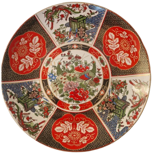 Vintage Groot Chinees Wandbord. 1