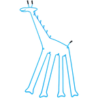 Giraffe Wandkapstok thumbnail 1