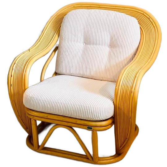 Vintage Rotan Bamboe Fauteuil 1