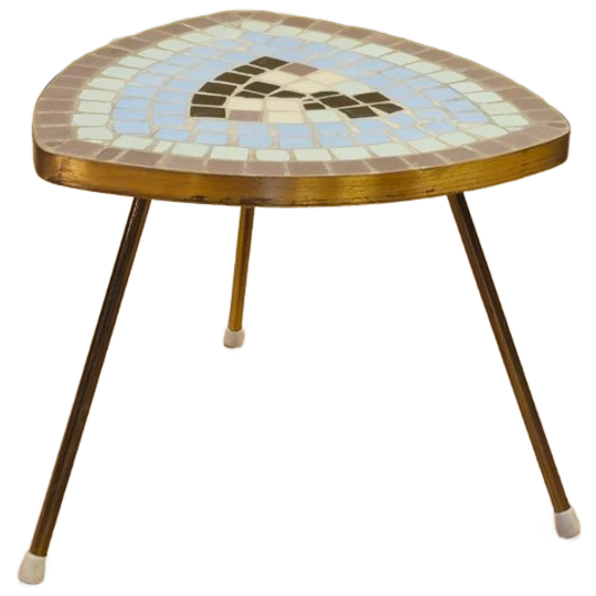 Vintage Mozaïek Bijzettafel Plantentafeltje Tafeltje 1