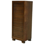 Art Deco Tambour Door Cabinet 1920s thumbnail 1