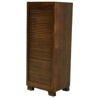 Art Deco Tambour Door Cabinet 1920s