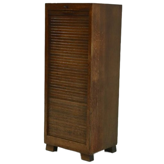 Art Deco Tambour Door Cabinet 1920s 1