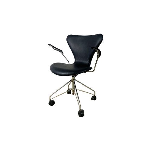 "Seven" Office Chair By Arne Jacobsen For Fritz Hansen, Denmark, 1950S