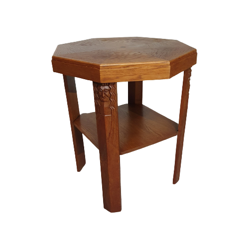 Oak Side Table Amsterdamse School 1920'S