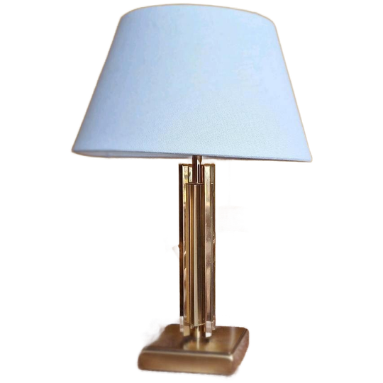 Messing Vintage Tafellamp Hollywood Regency Empire Stijl 1