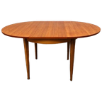Vintage Tafel Uitschuifbare Ronde Vintage Eetkamertafel Tafe thumbnail 1