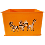 Jaren 70 Oranje Speelgoed Bak Box thumbnail 1
