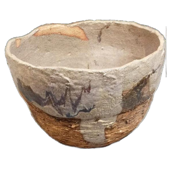 Grote Handgemaakt Keramische Wabi Sabi Schaal / Pot 1