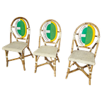 3 X Gasparucci Italo Ecc Antwerpen Tennis Chairs 1980S thumbnail 1