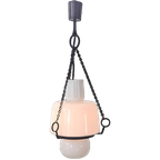 Limburg Glashutte Vintage – Brutalistische Hanglamp thumbnail 1