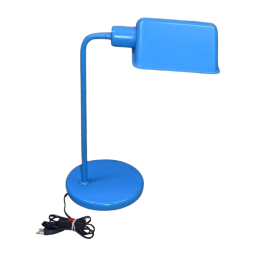 Bureaulamp Metaal Blauw Wit