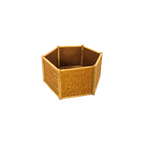 Rotan Bamboe Plantenbak Op Wielen, Bloempot thumbnail 1