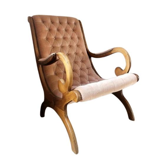 Vintage Chesterfield Stijl Fauteuil 1