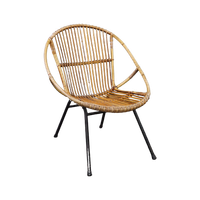 Vintage Rotan Fauteuil, Dutch Design, 1960