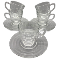 Set Glazen Kop En Schotels Bormioli Rocco 10 Delig