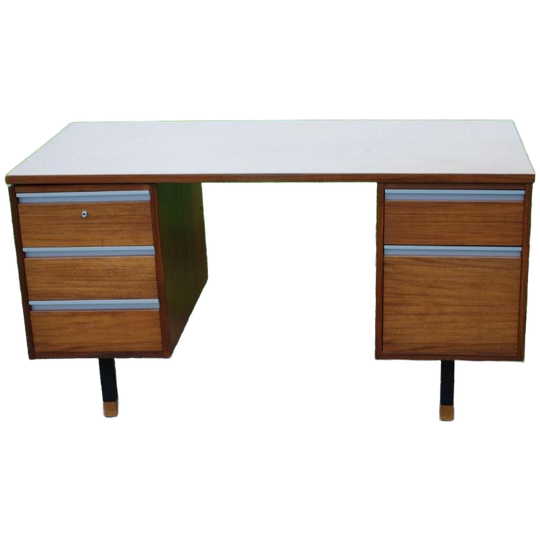 Vintage Houten Bureau Huizenga 1