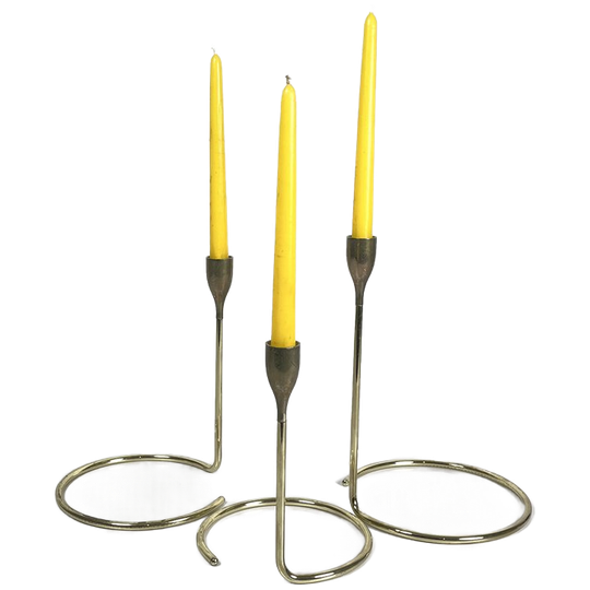 Set Messing Kandelaars 1